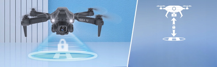 IDEA12 dron z kamerą elektrycznie regulowany RC FPV WIFI 0606