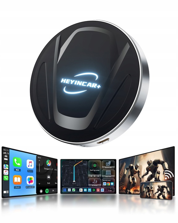 HEYINCAR Carplay Adapter bezprzewodowy Android Auto 8/128G YouTube SIM WIFI