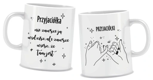 Kubek Przyjaciółki na prezent 330 ml + kartonik