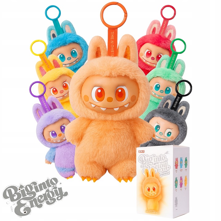 LABUBU BIG INTO ENERGY THE MONSTERS BRELOK MASKOTKA PLUSZOWA KOLEKCJONERSKA