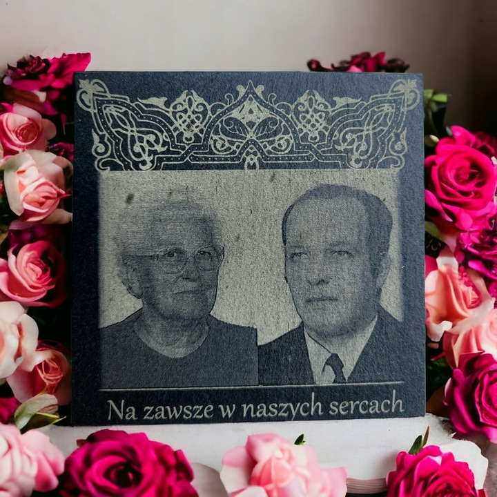 Tabliczka na nagrobek, książka na nagrobek, tablica nagrobna ze zdjęciem