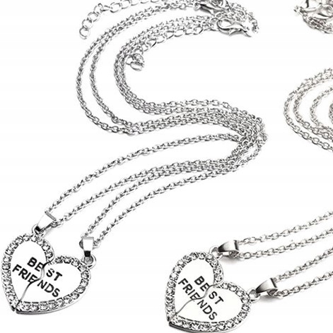 NASZYJNIK 2 NAJLEPSZYCH PRZYJACIÓŁEK BFF 24H