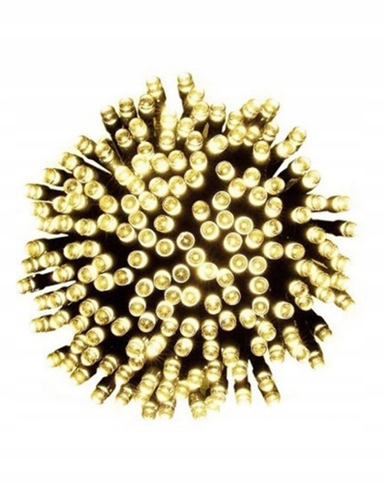 SOPLE 500 LED KURTYNA 25m LAMPKI ZEWNĘTRZNE CIEPŁE BIAŁE STAŁE + TIMER