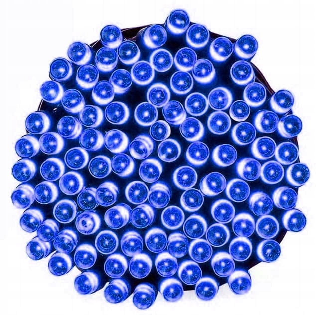 LAMPKI ŚWIATEŁKA CHOINKOWE 1000 LED ZEWNĘTRZNE STAŁE + FLASH NIEBIESKIE