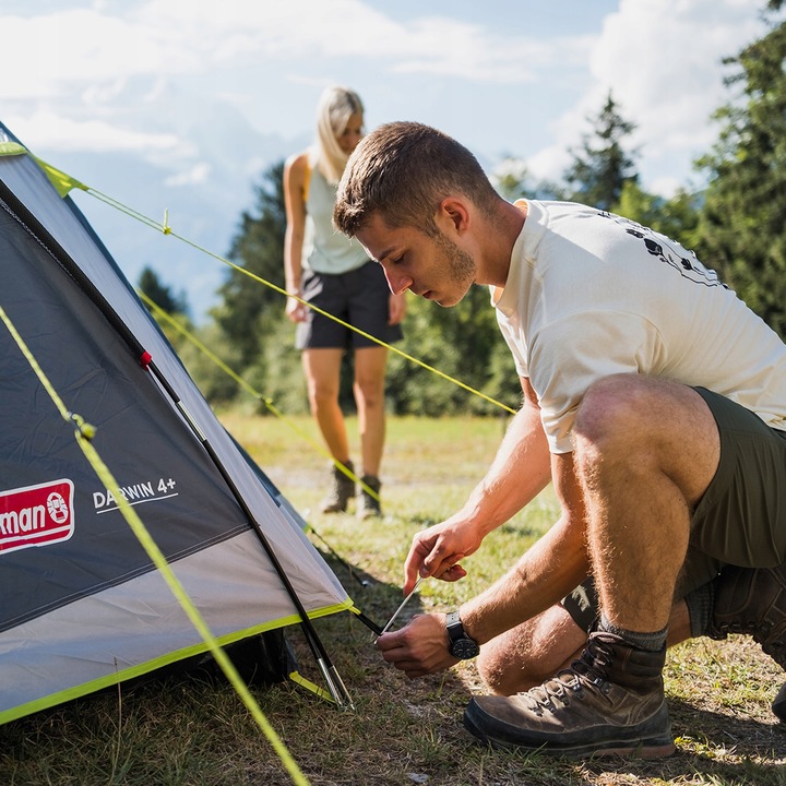 Namiot kempingowy 4-osobowy Coleman Darwin 4+ black/grey OS
