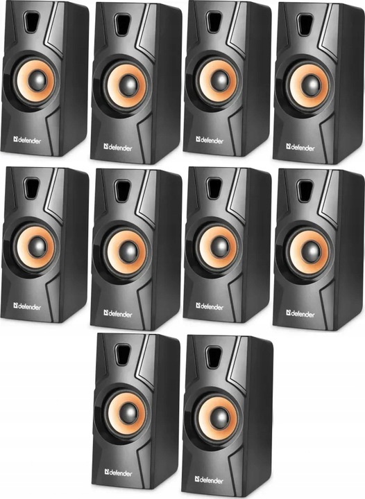 Głośnik Defender Aurora S8 8W 2 szti (system akustyczny 2.0) czarny x5