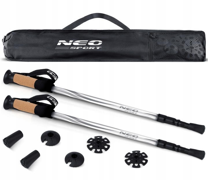 KIJKI DO NORDIC WALKING KIJE TREKKINGOWE DO CHODZENIA REGULOWANE 2szt.