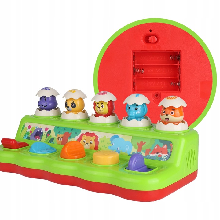 WYSKAKUJĄCE ZWIERZĄTKA INTERAKTYWNA ZABAWKA GRA ZRĘCZNOŚCIOWA POP-UP