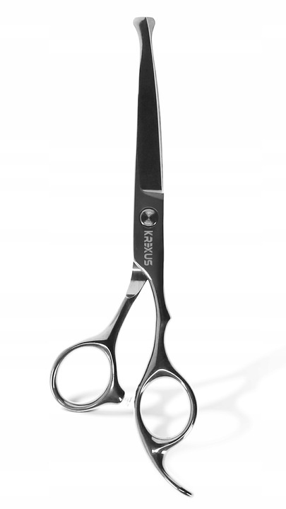 Profesjonalne Nożyczki do Strzyżenia Psów Kotów Czarne Zestaw Etui Grzebień