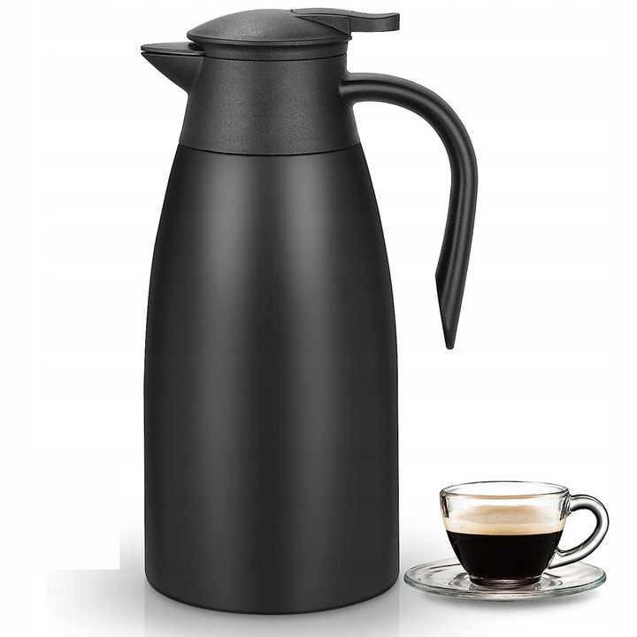 TERMICZNY CZAJNIK STALOWY 304 DUŻY OTWÓR ERGONOMICZNY UCHWYT