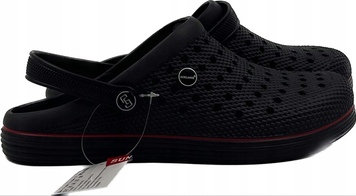 Czarne Męskie Klapki Kroksy Ogrodowe Piankowe Rozmiar 42 Wygodne Lekkie