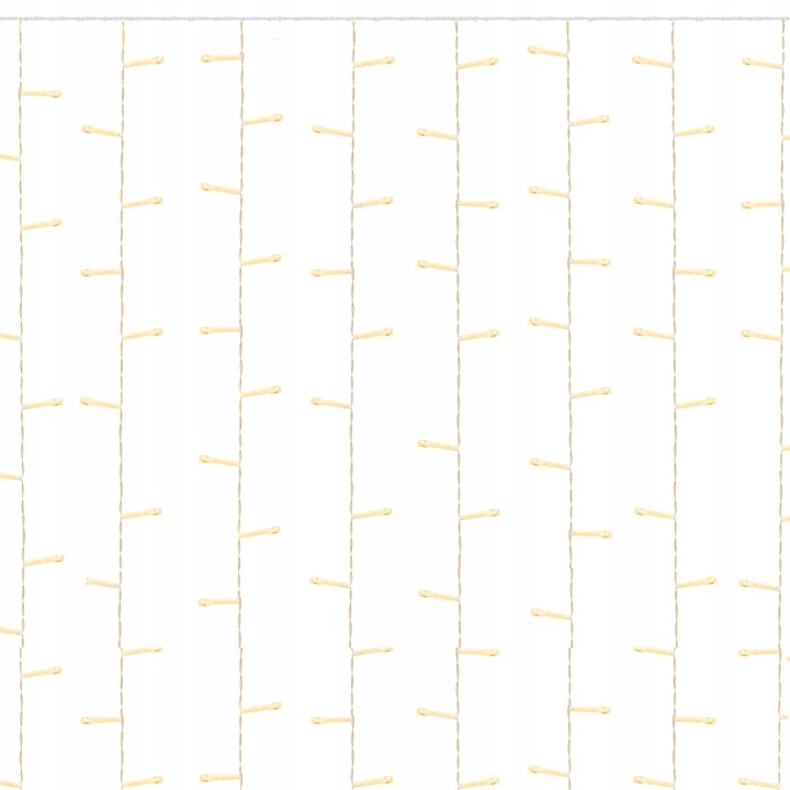 KURTYNA ŚWIETLNA 200 LED 3x2m SOPLE LAMPKI GIRLANDA BIAŁE PILOT NA OKNO