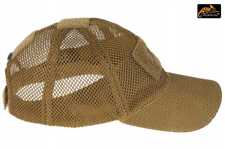 Czapka z Daszkiem Helikon Mesh Bejsbolówka Siatka Regulowana Brązowa Coyote