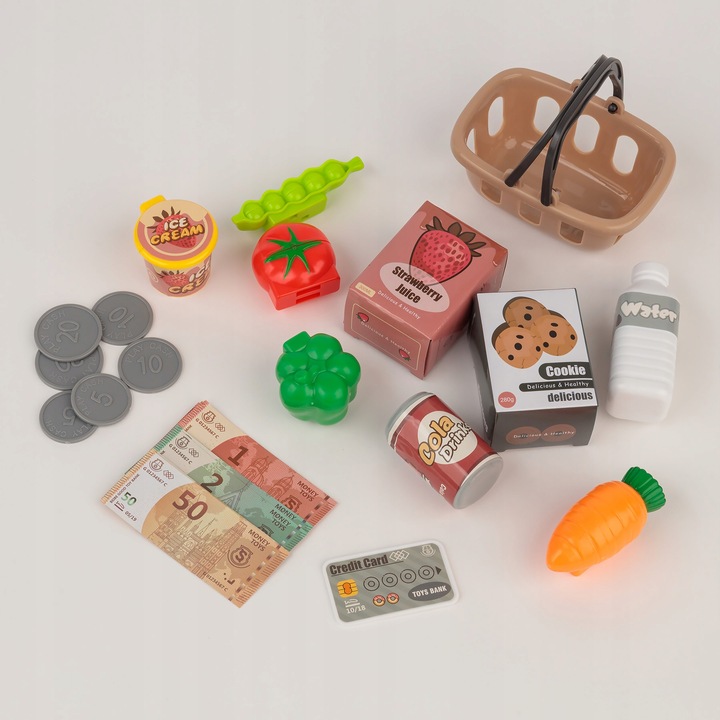 KASA FISKALNA SKLEPOWA INTERAKTYWNA SKANER WYŚWIETLACZ LCD DZWIĘK AKCESORIA