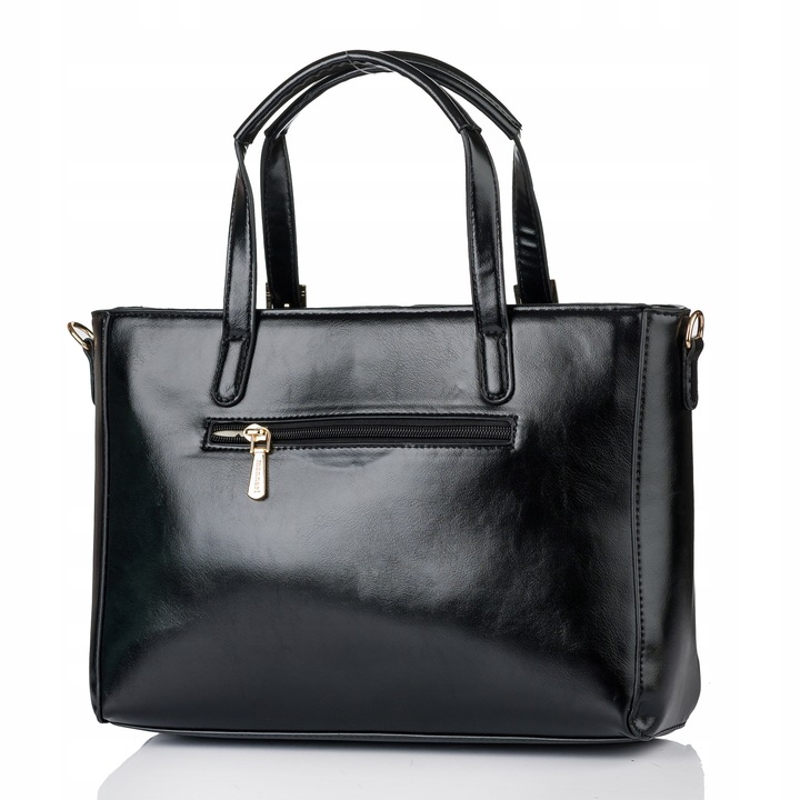 Torebka Damska do pracy SHOPPER MONNARI NA RAMIĘ Aktówka Czarna Premium