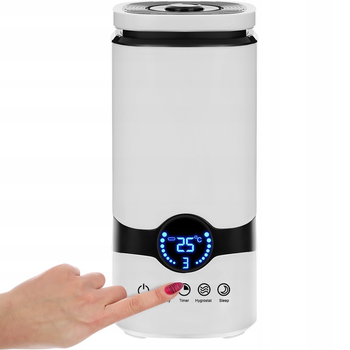 NAWILŻACZ POWIETRZA JONIZATOR AROMATERAPIA 3w1 DOTYKOWY WYŚWIETLACZ + PILOT