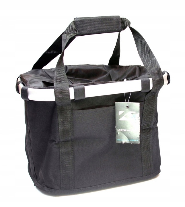 Torba KOSZYK do ROWERU rowerowy PIKNIK czarny