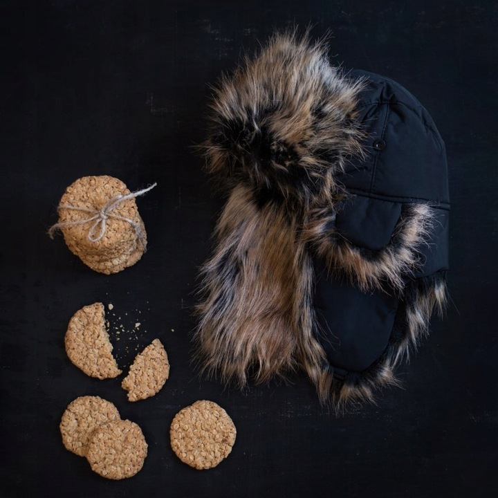 Czapka uszanka Alaska - futrzana, zimowa, ocieplona dla mężczyzn Czarny