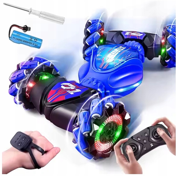 SAMOCHÓD STEROWANY GESTAMI + 2 x PILOT - AUTO 4X4 zdalnie sterowany AKUMULA