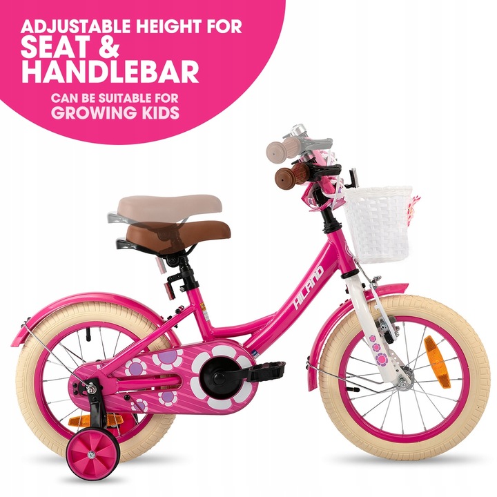 14-calowy rower dla dzieci dla 3-5 lat Koło treningowe Hand&Coaster Hamulec