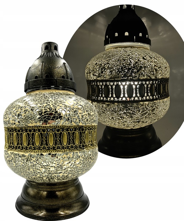 Znicz Lampion Witraż Karafka Złota Urna