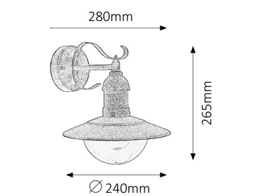 Kinkiet zewnętrzny OSLO 8271 Rabalux 24H