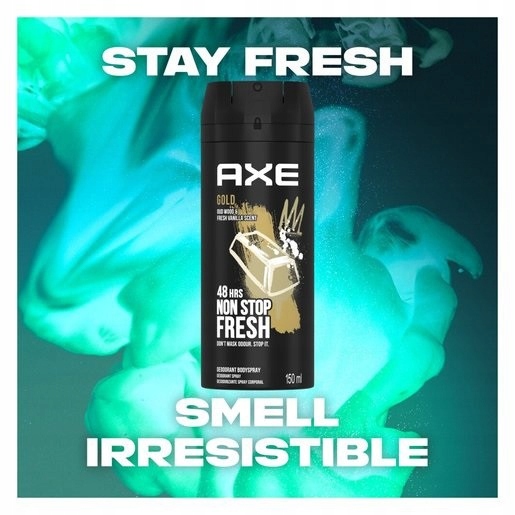 AXE GOLD Deodorant Body Spray 150ml. 48H