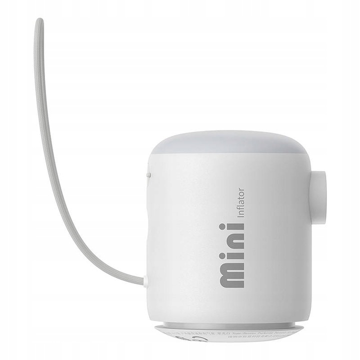 Baseus Mini Kompresor Przenośna Pompka Lampka LED USB-C 230L/min 3500kPA