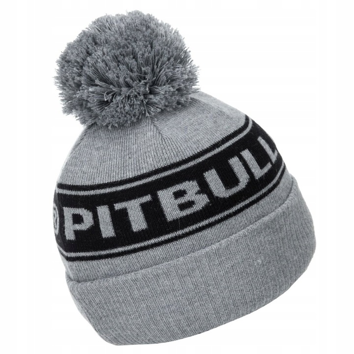 CZAPKA ZIMOWA PIT BULL Z POMPONEM CIEPŁA WYGODNA PITBULL