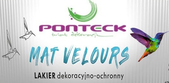 LAKIER do ŚCIAN MATOWY bezbarwny ochronny 2,5L. PONTECK