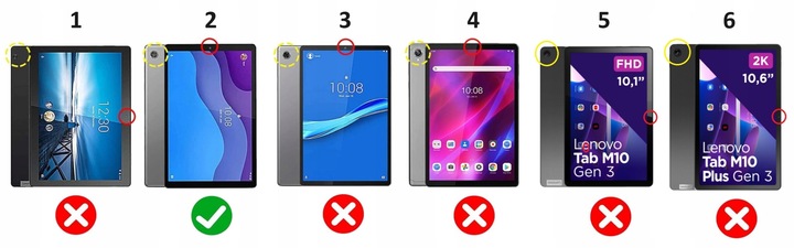 ETUI do Lenovo Tab M10 HD 2 GEN 10.1 TB-X306 F/L/X