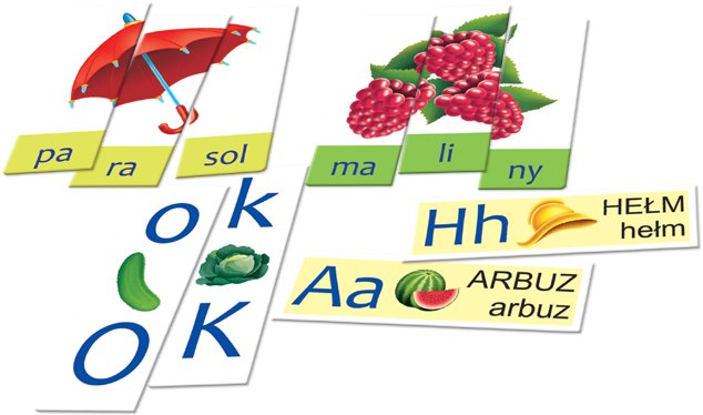 ZESTAW GRA LITERY SYLABY EDUKACYJNA UKŁADANKA
