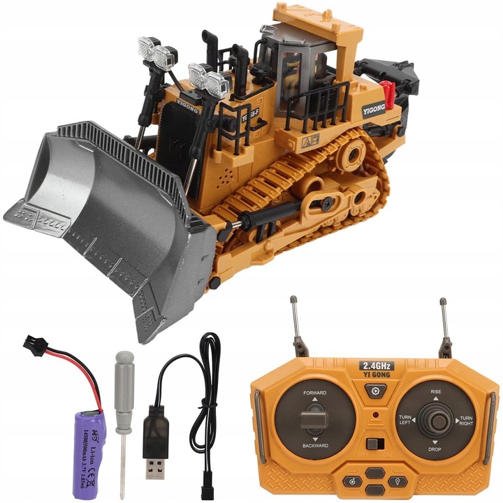 SPYCHACZ RC BULDOŻER ZDALNIE STEROWANY PILOT MASZYNA BUDOWLANA KOPARKA