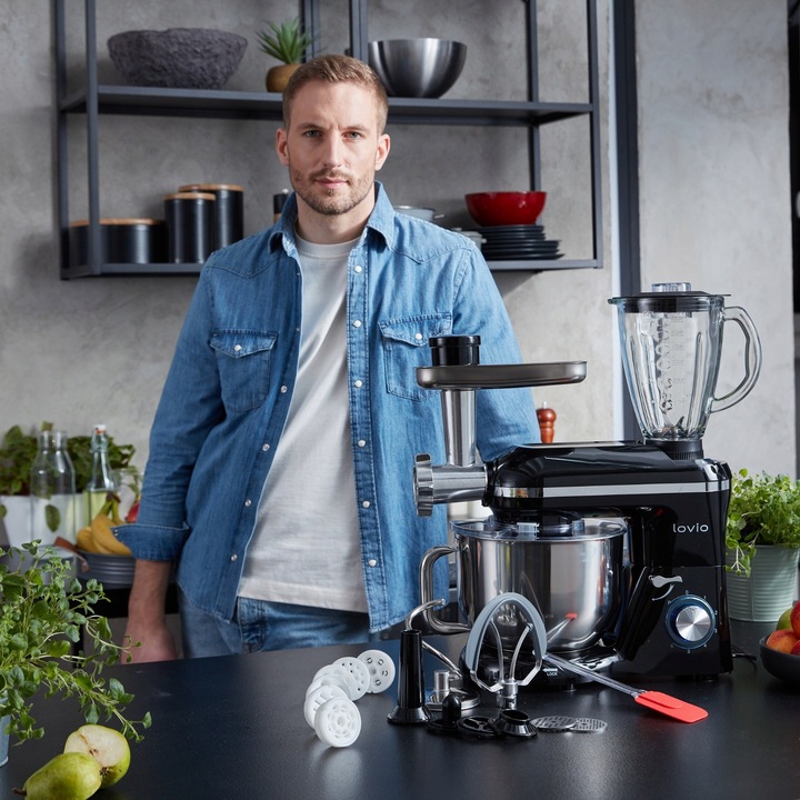 Wielofunkcyjny Mikser Robot Kuchenny BLENDER MASZYNKA 1900W 6,2L Akcesoria