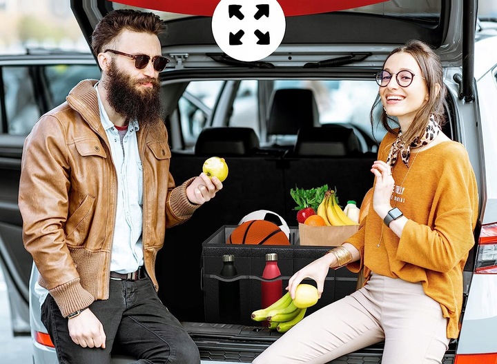 USZTYWNIONA TORBA ORGANIZER DO BAGAŻNIKA SAMOCHODU AUTA KUFER XXL