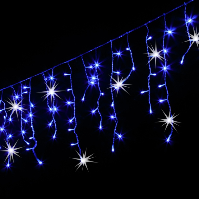 SOPLE FLASH 500 LED ZEWNĘTRZNE CHOINKOWE lampki NIEBIESKIE z Flashem