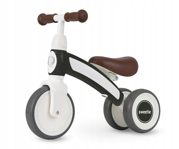 Qplay Pojazd Rowerek Trójkołowy Sweetie Dark Grey Wygodny i Stylowy Design