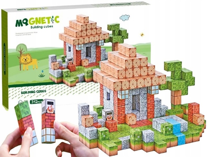 KLOCKI MAGNETYCZNE ZESTAW KONSTRUKCYJNY XXL CEGIEŁKI DLA DZIECKA DORIS