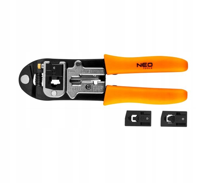 NEO 01-501 Szczypce do końc.tele.z 3 głowic. 4P 6P