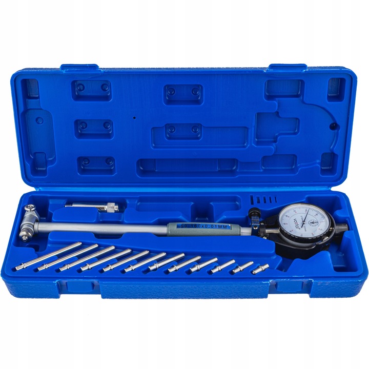 ŚREDNICÓWKA ZEGAROWA SKŁADANA 50-160 MM X 0,01MM CZUJNIK ZEGAROWY CYLINDRÓW