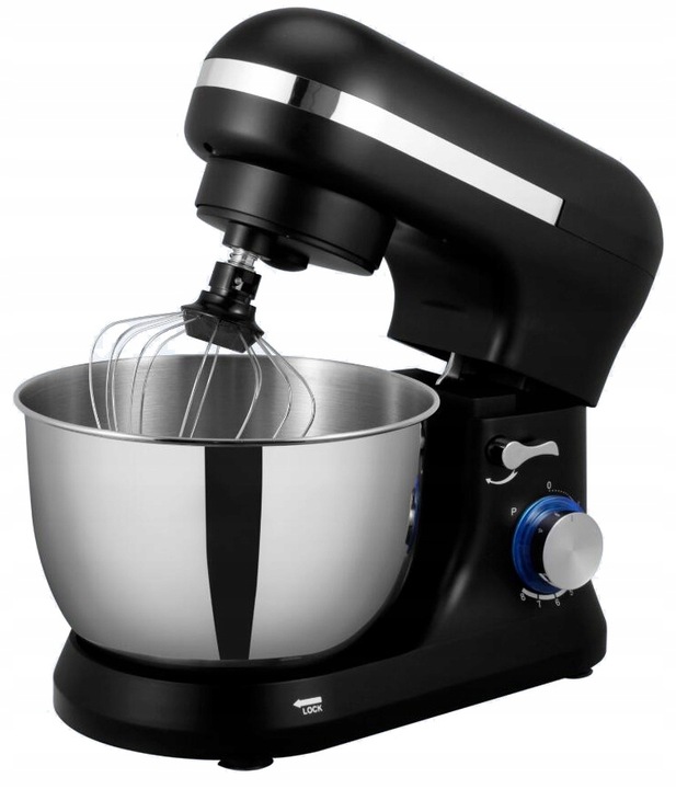 Robot Planetarny Kuchenny RUHHY 4,5L Wielofunkcyjny Mikser do Ciasta CZARNY