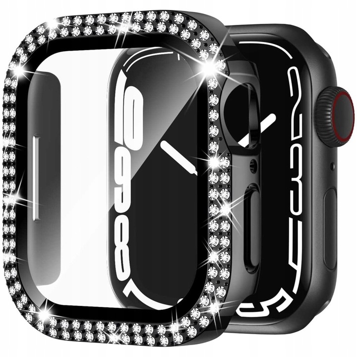 2w1 ETUI + SZKŁO DO APPLE WATCH 4/5/6/7/8/9/SE 40/41/44/45MM KOLORY