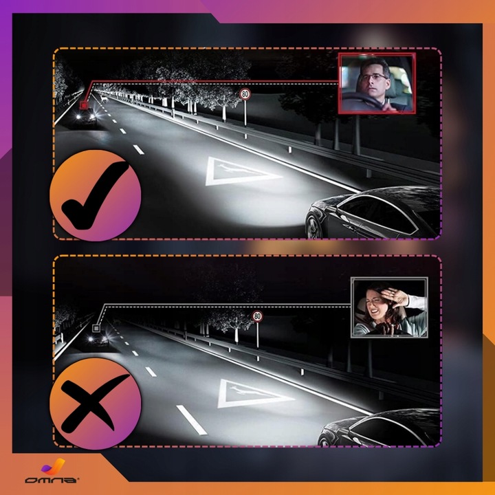 Żarówki samochodowe LED 12V can bus H4 GT COB + 300% super mocne pudełko