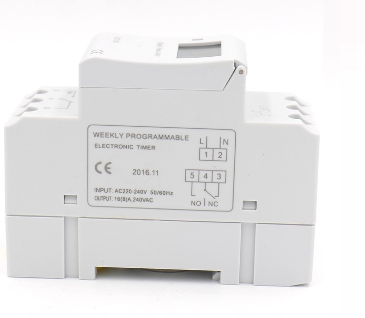 PROGRAMATOR WŁĄCZNIK WYŁĄCZNIK CZASOWY NA SZYNĘ