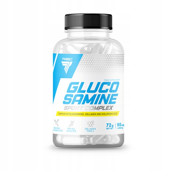 GLUKOZAMINA COMPLEX TREC KOLAGEN KWAS HIALURONOWY