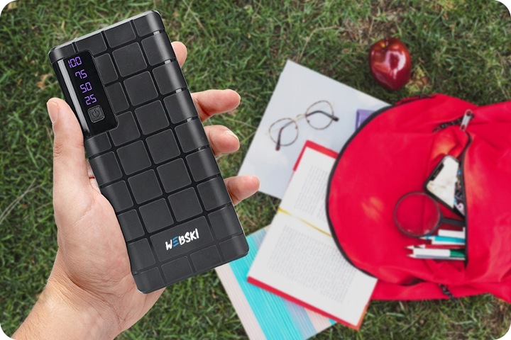 POWER-BANK POWERBANK 20000mAh 3.7V 3xUSB z latarką WYRAŹNYM Wyświetlaczem