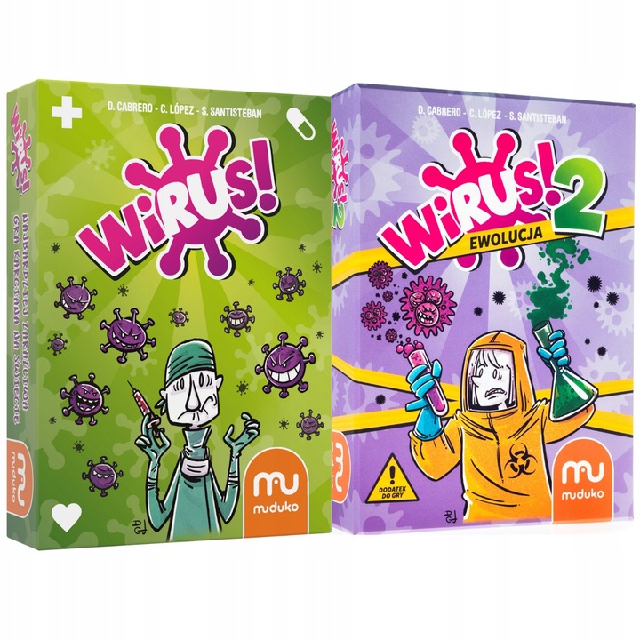 3w1 GRY WIRUS + WIRUS 2 EWOLUCJA + WIRUS HALLOWEEN