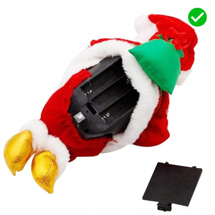 WSPINAJĄCY SIĘ MIKOŁAJ SANTACLIMB LED MUZYCZNY DEKORACJA ŚWIĄTECZNA