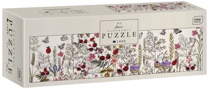 Interdruk Puzzle panoramiczne 1000 Flowers 1