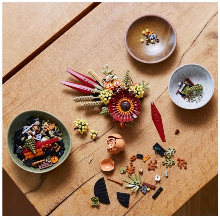 LEGO ICONS 10314 Stroik z suszonych kwiatów BUKIET Kwiaty Na Prezent